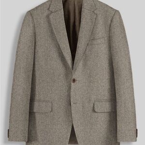 NWT Tasso Elba men's linen cotton blend herringbone blazer jacket size M